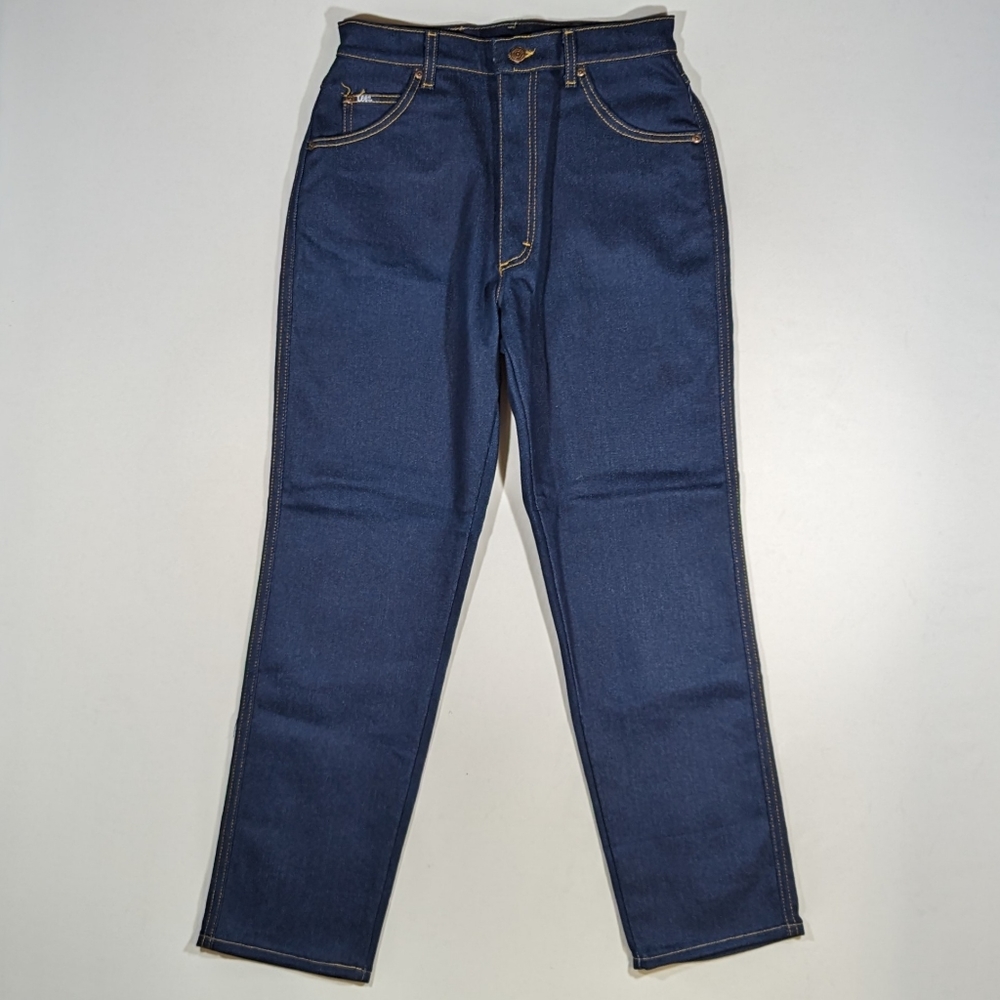 Vintage Lee High Waisted Mom Jeans Women Size 14 PET Dark Wash
